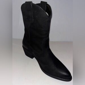 Steve Madden Harmony Leather Nubuck Boot Women 11MCowgirl Western Country Rodeo‎